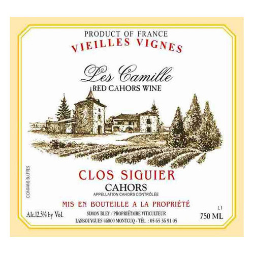 Product image for Clos Siguier Cahors Les Camilles Vieilles Vignes 2022 750ml