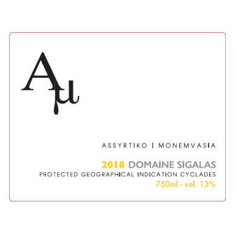 Product image for Domaine Sigalas Cyclades Au Assyrtiko Monemvasia (2025) 2025 750ml