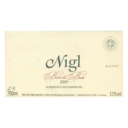 Product image for Nigl Brut de Brut Sekt (NV) 750ml