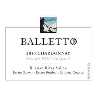 Product image for Balletto Chardonnay Sexton Hill Vineyard Estate Grown Russian River Valley 2022 750ml