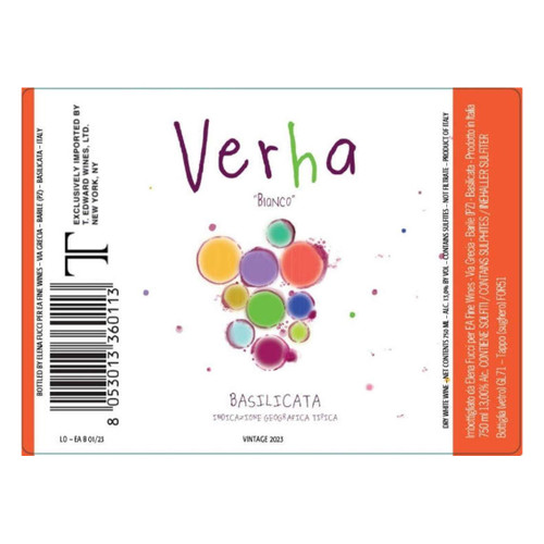 Product image for Elena Fucci Basilicata Verha Blanco (2025) 2025 750ml