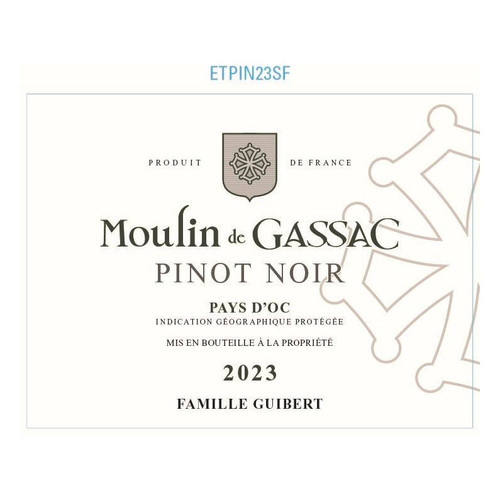 Product image for Moulin de Gassac Pays d'Oc Pinot Noir 2025 750ml
