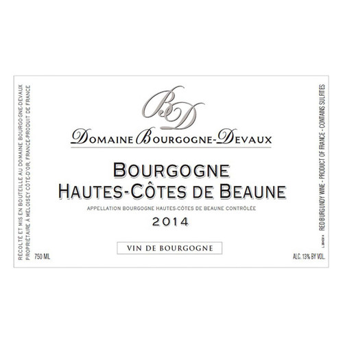 Product image for Domaine Bourgogne-Devaux Bourgogne Hautes-Côtes de Beaune (2019) 2024 750ml