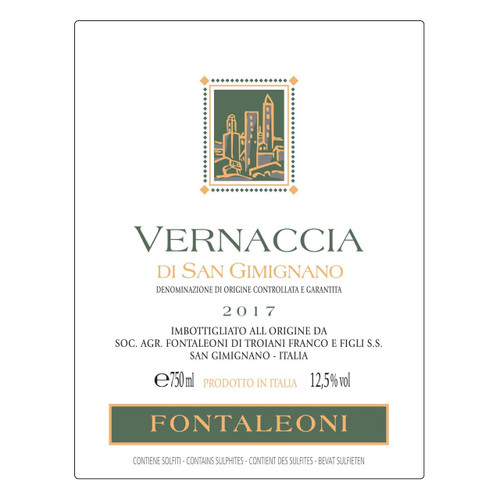 Product image for Fontaleoni Vernaccia di San Gimignano (2017) 2025 750ml