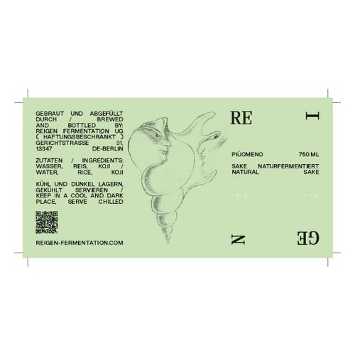 Product image for Reigen Fermentation Piùomeno Sake 720ml
