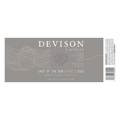 Product image for Devison Vintners East Of The Sun Boushey Vineyard Rosé Yakima Valley 2025 750ml