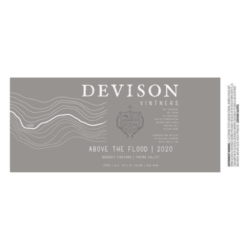 Product image for Devison Vintners Above the Flood Red Boushey Vineyard Yakima Valley 2024 750ml