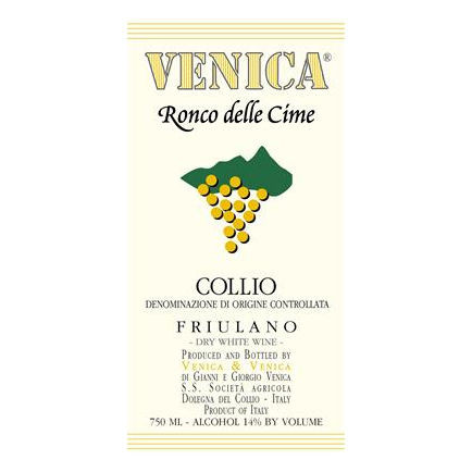 Product image for Venica & Venica Collio Friulano Ronco Delle Cime 2025 750ml