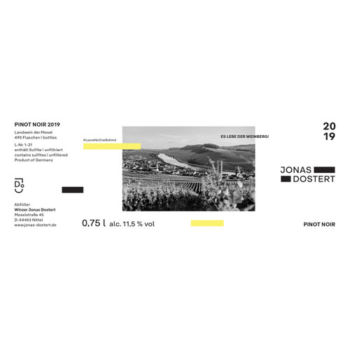 Product image for Jonas Dostert Landwein Der Mosel Pinot Noir 2024 750ml