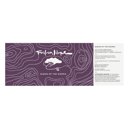 Product image for Forlorn Hope Queen Of The Sierra Rorick Heritage Vineyard Amber 2024 750ml