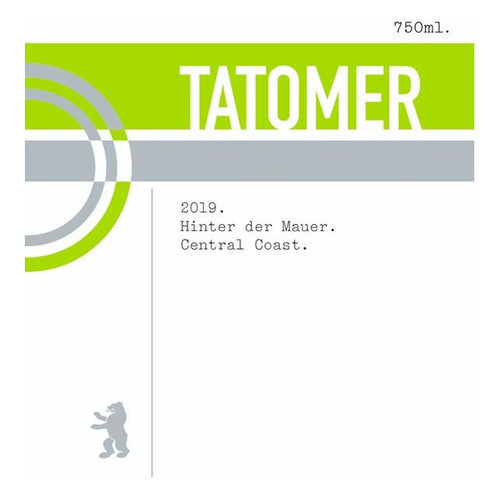 Product image for Tatomer Hinter Der Mauer Central Coast 2025 750ml