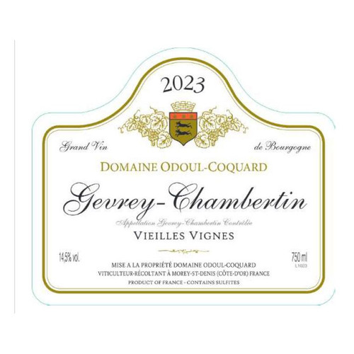 Product image for Domaine Odoul-Coquard Gevrey-Chambertin Vieilles Vignes 2023 750ml