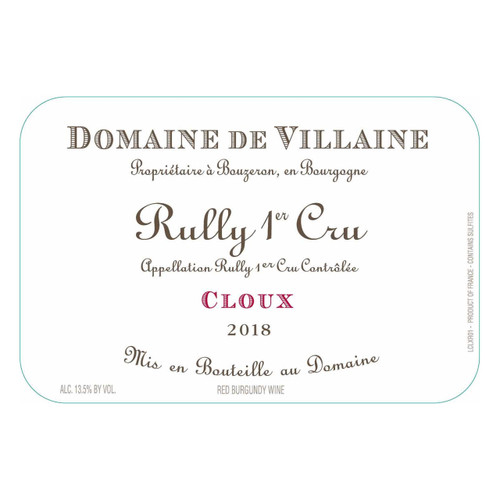 Product image for Domaine de Villaine Rully 1er Cru Cloux 2023 750ml