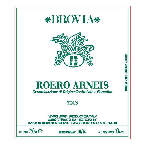 Brovia Roero Arneis 2025 750ml