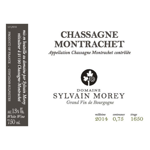 Sylvain Morey Chassagne-Montrachet Blanc 2023 750ml