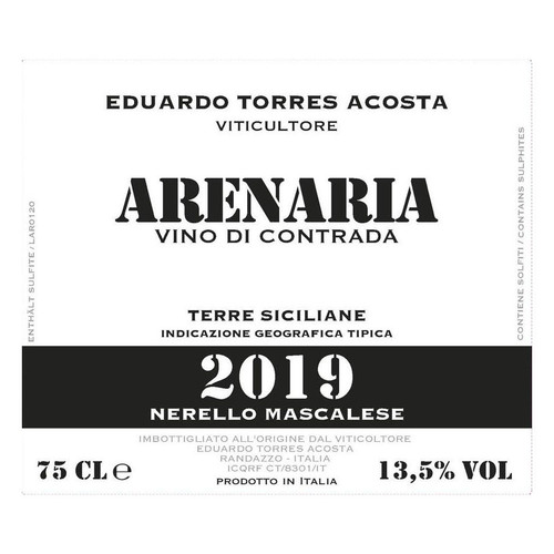 Product image for Eduardo Torres Acosta Terre Siciliane Nerello Mascalese Arenaria 2024 750ml