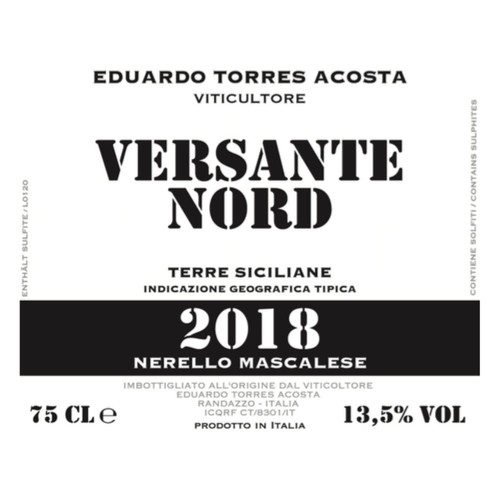 Product image for Eduardo Torres Acosta Terre Siciliane Nerello Mascalese Versante Nord 2024 750ml