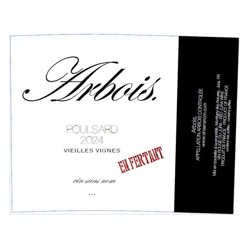 Product image for Vin Sans Nom Arbois Poulsard Vieilles Vignes En Fertant 2024 750ml