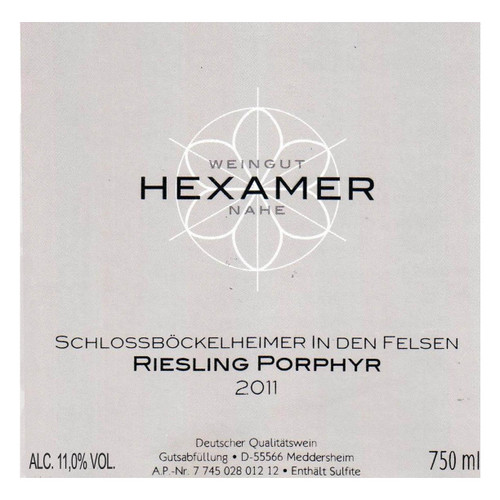 Product image for Hexamer Riesling Porphyr Schlossbockelheime In Den Felsen Feinherb 2025 750ml