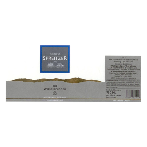 Product image for Weingut Spreitzer Riesling Hattenheimer Wisselbrunnen Grosses Gewächs 2024 750ml