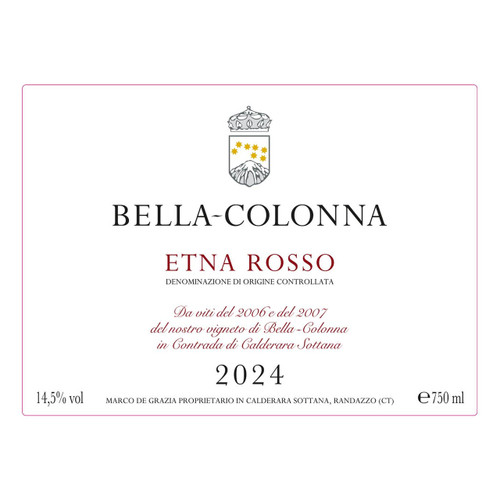 Product image for Bella-Colonna Etna Rosso 2024 750ml