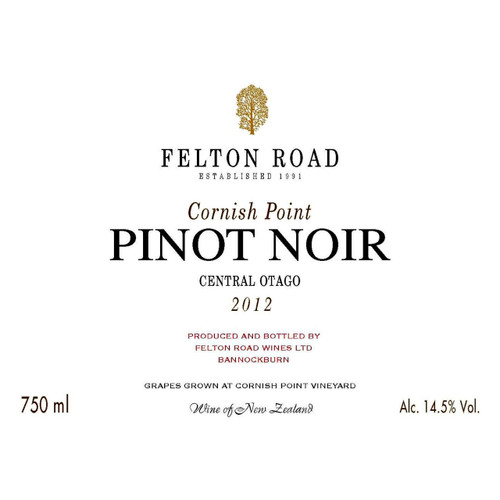 Product image for Felton Road Pinot Noir Cornish Point 2025 750ml