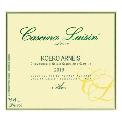 Product image for Cascina Luisin Roero Arneis Ave 2025 750ml