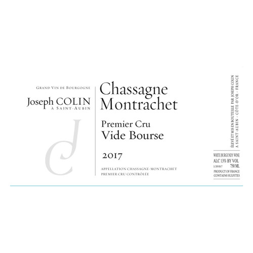 Product image for Joseph Colin Chassagne-Montrachet 1er Cru Vide Bourse 2024 750ml