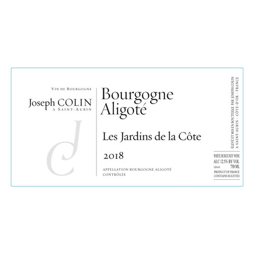 Product image for Joseph Colin Bourgogne Aligoté Les Jardins De La Côte 2024 750ml