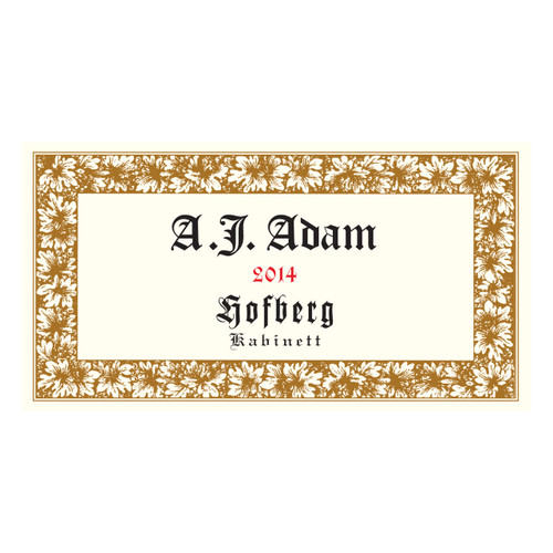 Product image for A.J. Adam Riesling Dhroner Hofberg Kabinett 2025 750ml