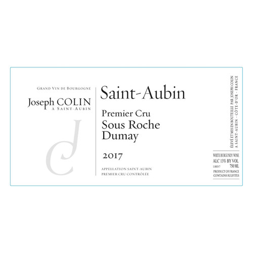Product image for Joseph Colin Saint-Aubin 1er Cru Sous Roche Dumay 2024 750ml