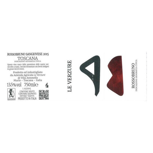 Product image for Azienda Agricola Le Verzure Toscana Rossobruno 2019 750ml
