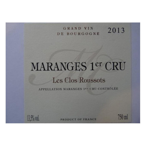 Product image for Domaine Maurice Charleux & Fils Maranges 1er Cru Les Clos Roussots Rouge 2022 750ml