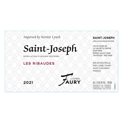 Product image for Lionel Faury Saint-Joseph Les Ribaudes Rouge 2022 750ml