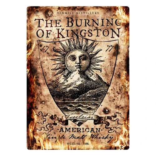 Product image for Tenmile Distillery The Burning Of Kingston American Single Malt Revolutionary Whisky 750ml