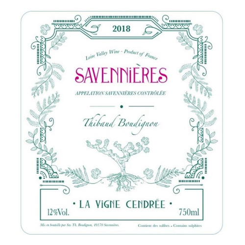 Product image for Thibaud Boudignon Savennières La Vigne Cendrèe 2023 750ml