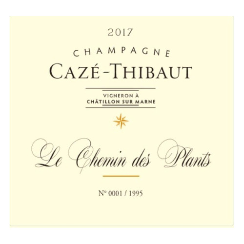 Product image for Champagne Cazé Thibaut Champagne Extra Brut Chardonnay Le Chemins Des Plants 2021 750ml