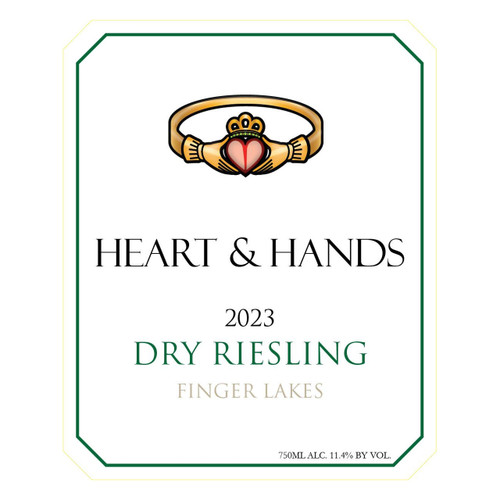 Product image for Heart & Hands Wine Company Riesling Dry Finger Lakes 2024 750ml