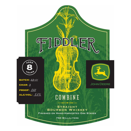 Product image for ASW Distillery Fiddler John Deere Combine Straight Bourbon Whiskey 750ml