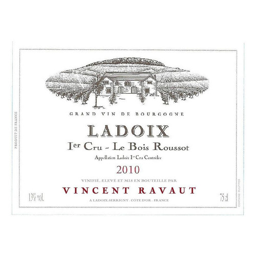 Product image for Domaine Vincent Ravaut Ladoix 1er Cru Le Bois Roussot 2024 750ml