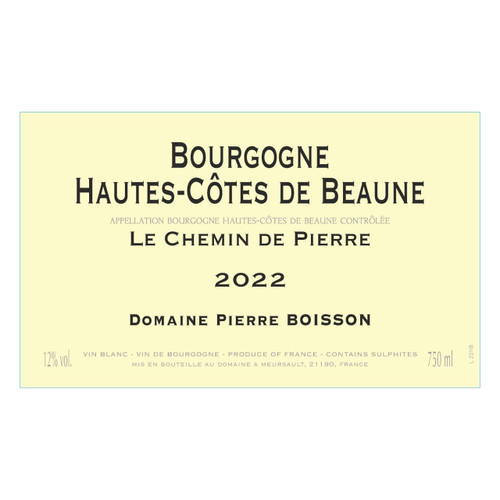 Product image for Pierre Boisson Bourgogne Hautes Côtes de Beaune Le Chemin De Pierre 2024 750ml