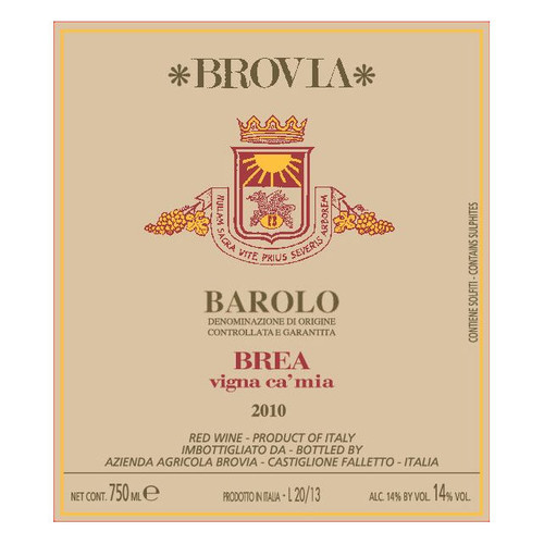 Brovia Barolo Brea - Vigna Ca' Mia 2022 750ml