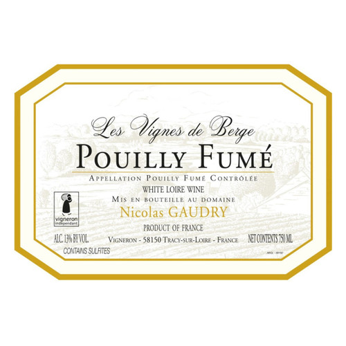 Nicolas Gaudry Pouilly-Fume Les Vignes de Berge 2025 750ml