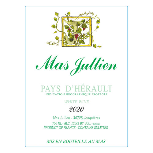 Mas Jullien Vin de Pays de l'Herault Blanc 2024 750ml