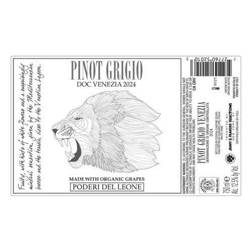 Product image for Poderi Del Leone Venezia Pinot Grigio 2025 750ml