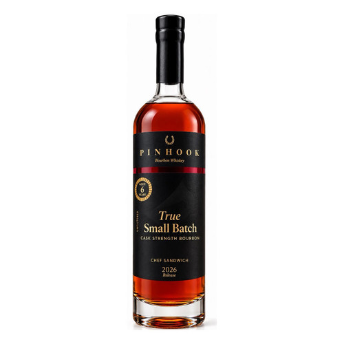 Product image for Pinhook 2026 Release 6 Years Old Chef Sandwich True Small Batch Unfiltered Bourbon Whiskey 750ml