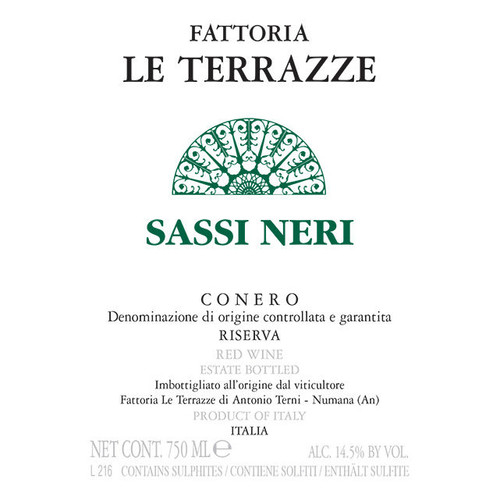 Product image for Le Terrazze Conero Sassi Neri Riserva 2021 750ml