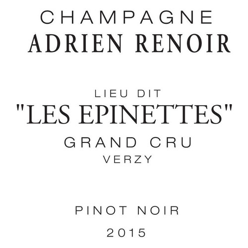 Product image for Champagne Adrien Renoir Champagne Brut Grand Cru Les Epinettes Verzy 2020 1.5L