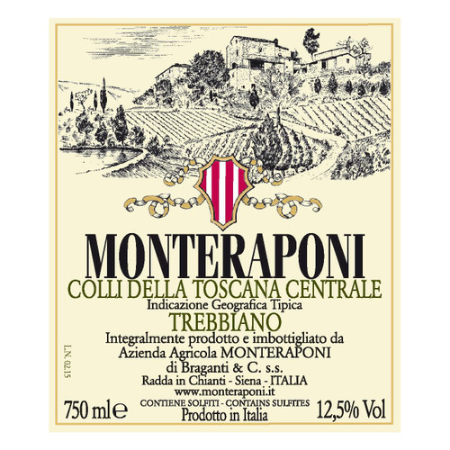 Product image for Monteraponi Colli della Toscana Centrale Trebbiano 2024 750ml