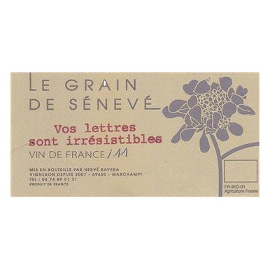 Le Grain de Seneve Vos Lettres Sont Irresistibles 2023 1.5L